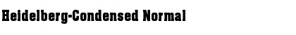 Heidelberg-Condensed Normal Font