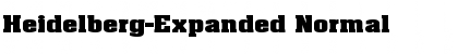 Heidelberg-Expanded Normal Font