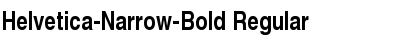 Helvetica-Narrow-Bold Regular Font
