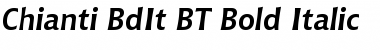 Chianti BdIt BT Bold Italic Font