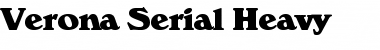 Verona-Serial-Heavy Heavy Font