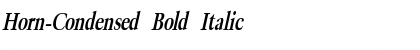 Horn-Condensed Bold Italic