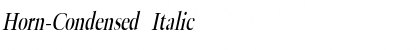 Horn-Condensed Italic