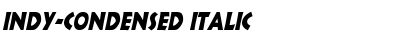 Indy-Condensed Italic Font