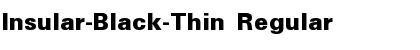 Insular-Black-Thin Regular Font