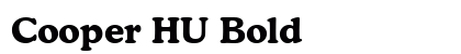Cooper HU Bold font free download