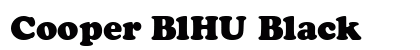 Cooper BlHU Black font free download