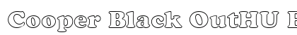 Cooper Black OutHU Black Outline Font Preview