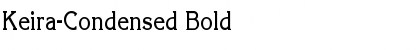 Keira-Condensed Bold Font