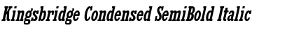 Kingsbridge Condensed SemiBold Italic