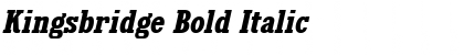 Kingsbridge Bold Italic Font