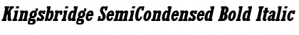 Kingsbridge SemiCondensed Bold Italic