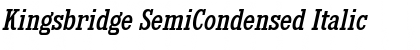 Kingsbridge SemiCondensed Italic