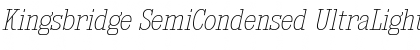 Kingsbridge SemiCondensed UltraLight Italic