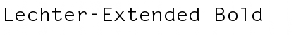 Lechter-Extended Bold Font