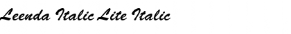 Leenda Italic Lite Font