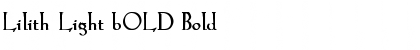 Lilith-Light bOLD Bold Font