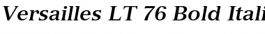 Versailles LT Bold Italic Font