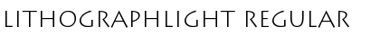 LithographLight Regular Font