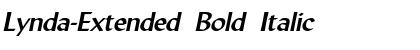 Lynda-Extended Bold Italic
