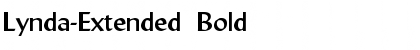 Lynda-Extended Bold Font