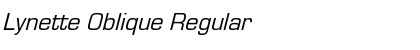 Lynette Oblique Font