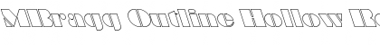 MBragg Outline Hollow Regular Font