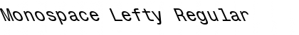 Monospace Lefty Regular Font