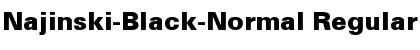 Download Najinski-Black-Normal Font