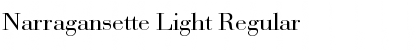 Narragansette Light Regular Font