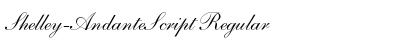 Shelley-AndanteScript Regular Font