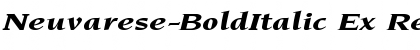 Download Neuvarese-BoldItalic Ex Font