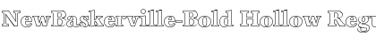NewBaskerville-Bold Hollow Regular Font