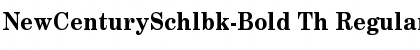 NewCenturySchlbk-Bold Th Font