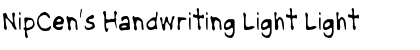 NipCen's Handwriting Light Font