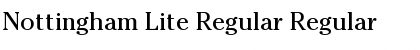 Download Nottingham Lite Regular Font