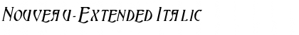 Nouveau-Extended Italic Font