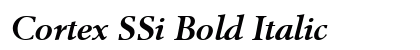 Cortex SSi Bold Italic font free download
