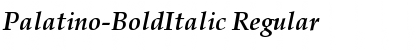 Palatino-BoldItalic Regular Font