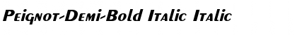 Download Peignot-Demi-Bold Italic Font