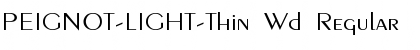 PEIGNOT-LIGHT-Thin Wd Regular Font