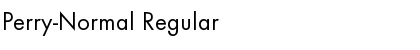 Perry-Normal Regular Font