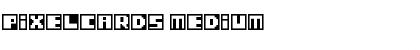PixelCards Medium Font