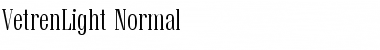 VetrenLight Normal Font