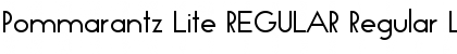 Pommarantz Lite REGULAR Regular Lite Font