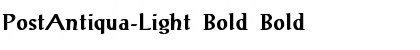 PostAntiqua-Light Bold Bold Font