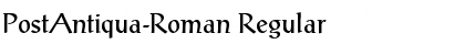 PostAntiqua-Roman Regular Font