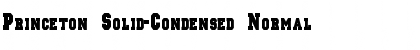 Princeton Solid-Condensed Font