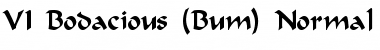 VI Bodacious (Bum) Font