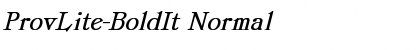 ProvLite-BoldIt Normal Font